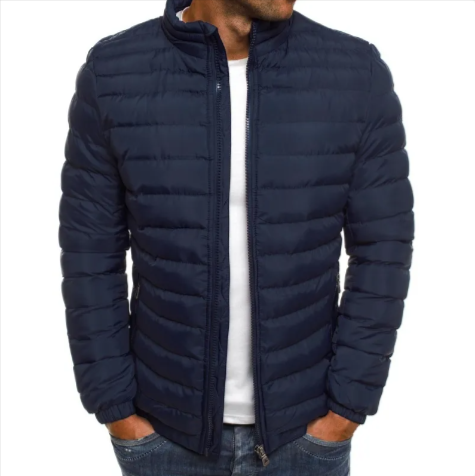 Men's Coldproof Cotton Padded Jacket – Outdoor Zipper Coat